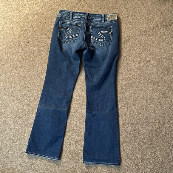 34/33 Silver Suki Super Stretch Boot Cut Jeans - Picture 3 of 7